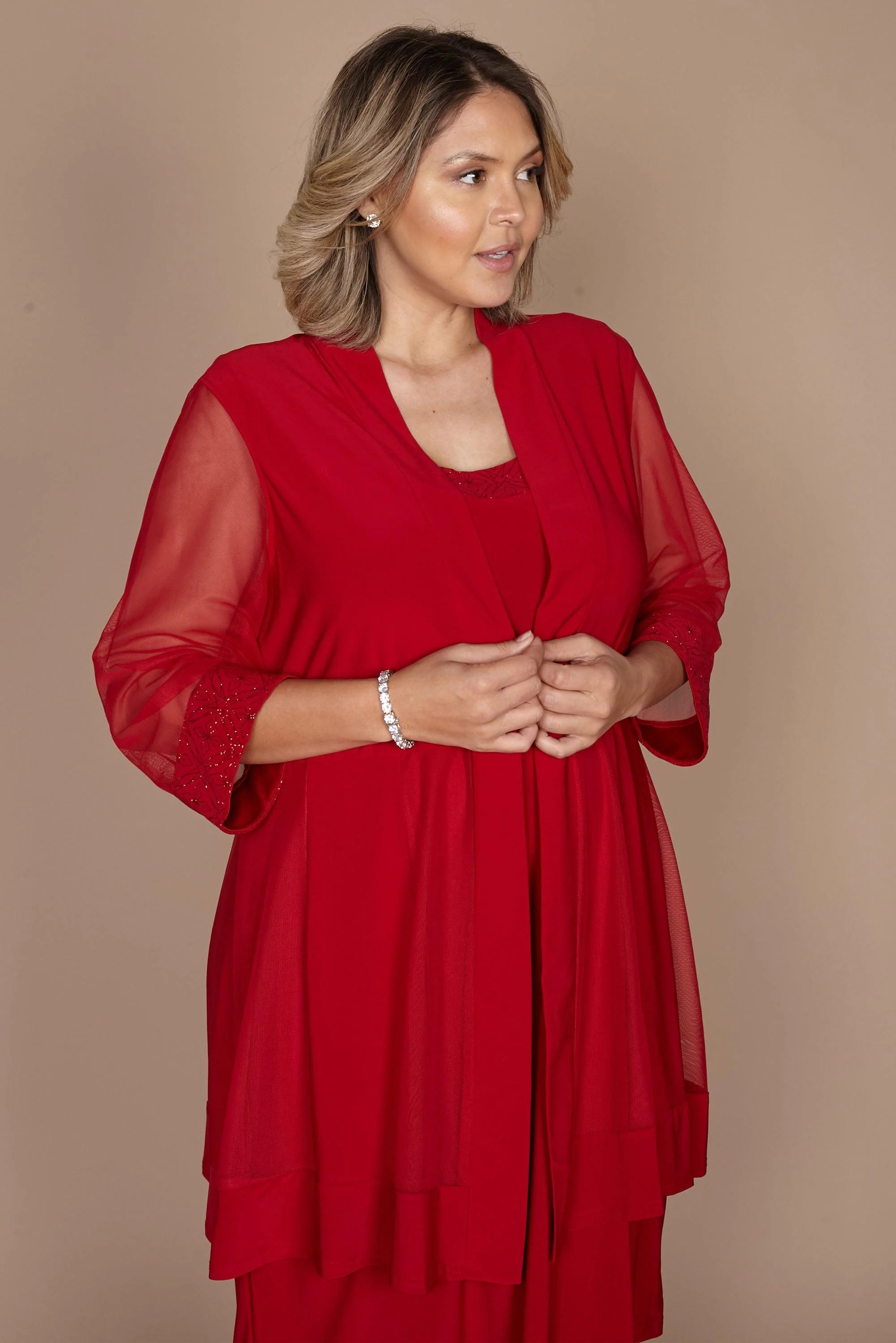 R&M Richards 8271P Short Formal Petite Jacket Dress