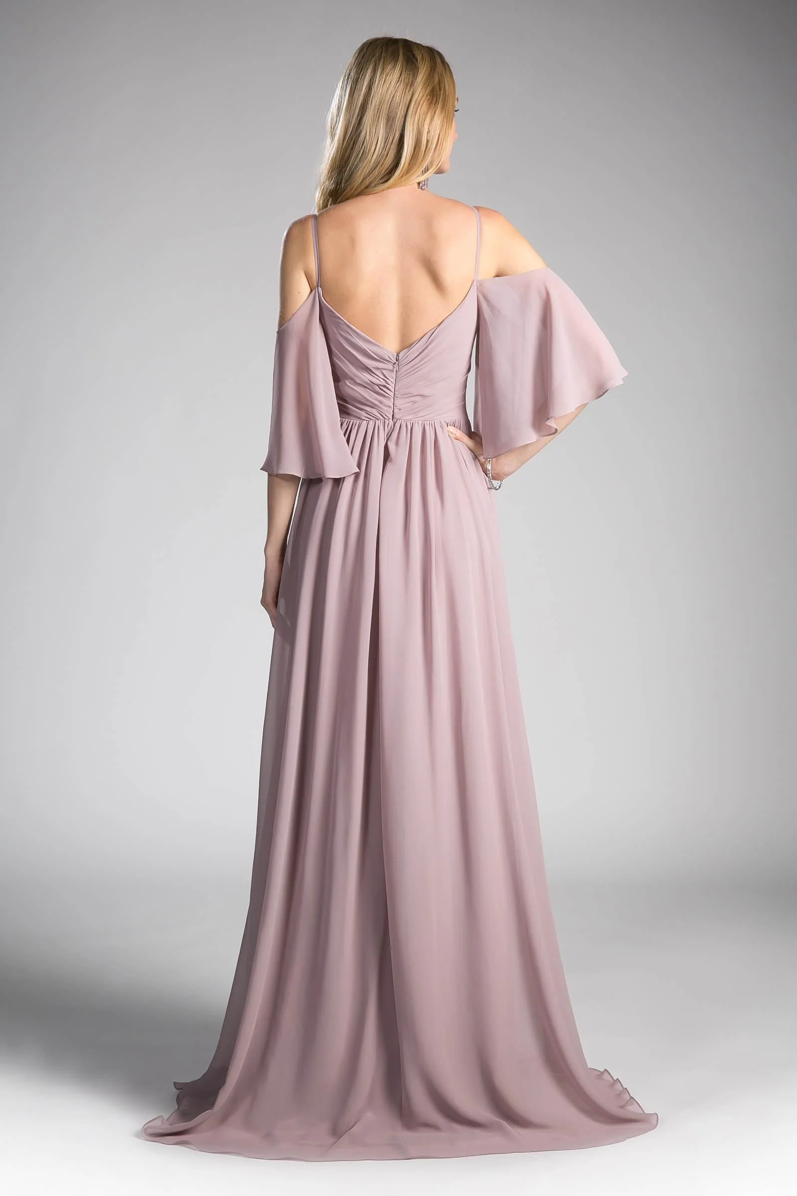 Cinderella Divine CJ267 Formal Long Dress Bridesmaids with Sleeves
