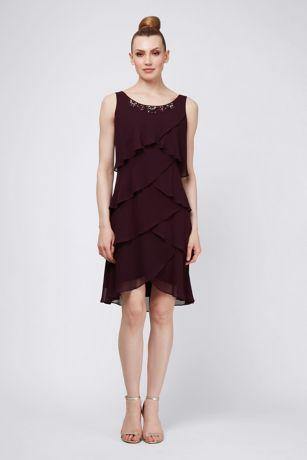 SL Fashions 9170184 Short Dress Cocktail Mother of the Bride