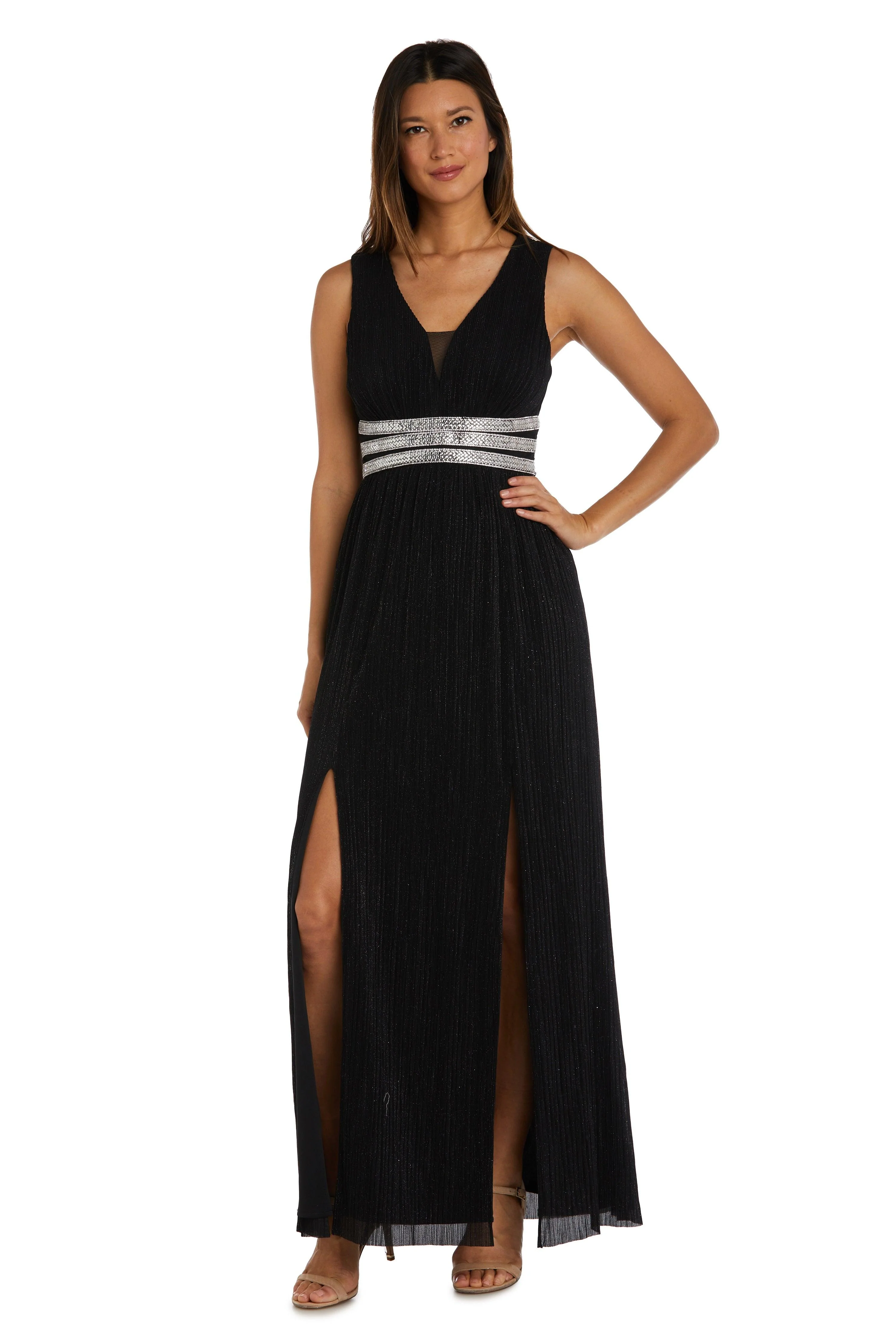 R&M Richards 2522P Long Formal Petite Dress