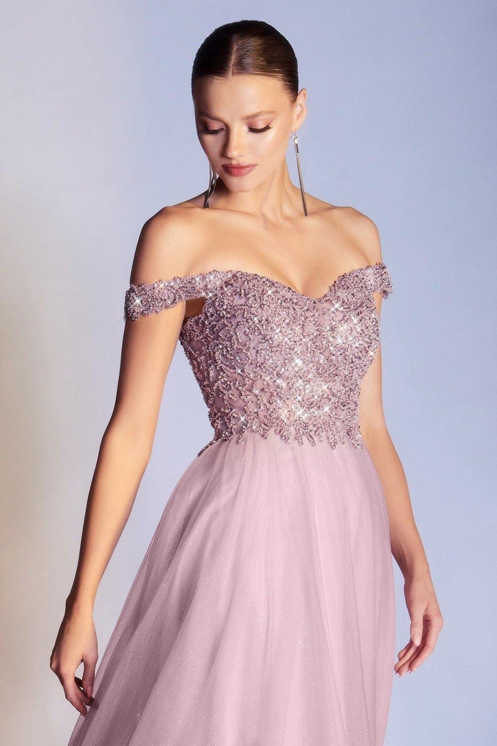 Cinderella Divine CD0177 Off Shoulder Long Prom Dress Sale