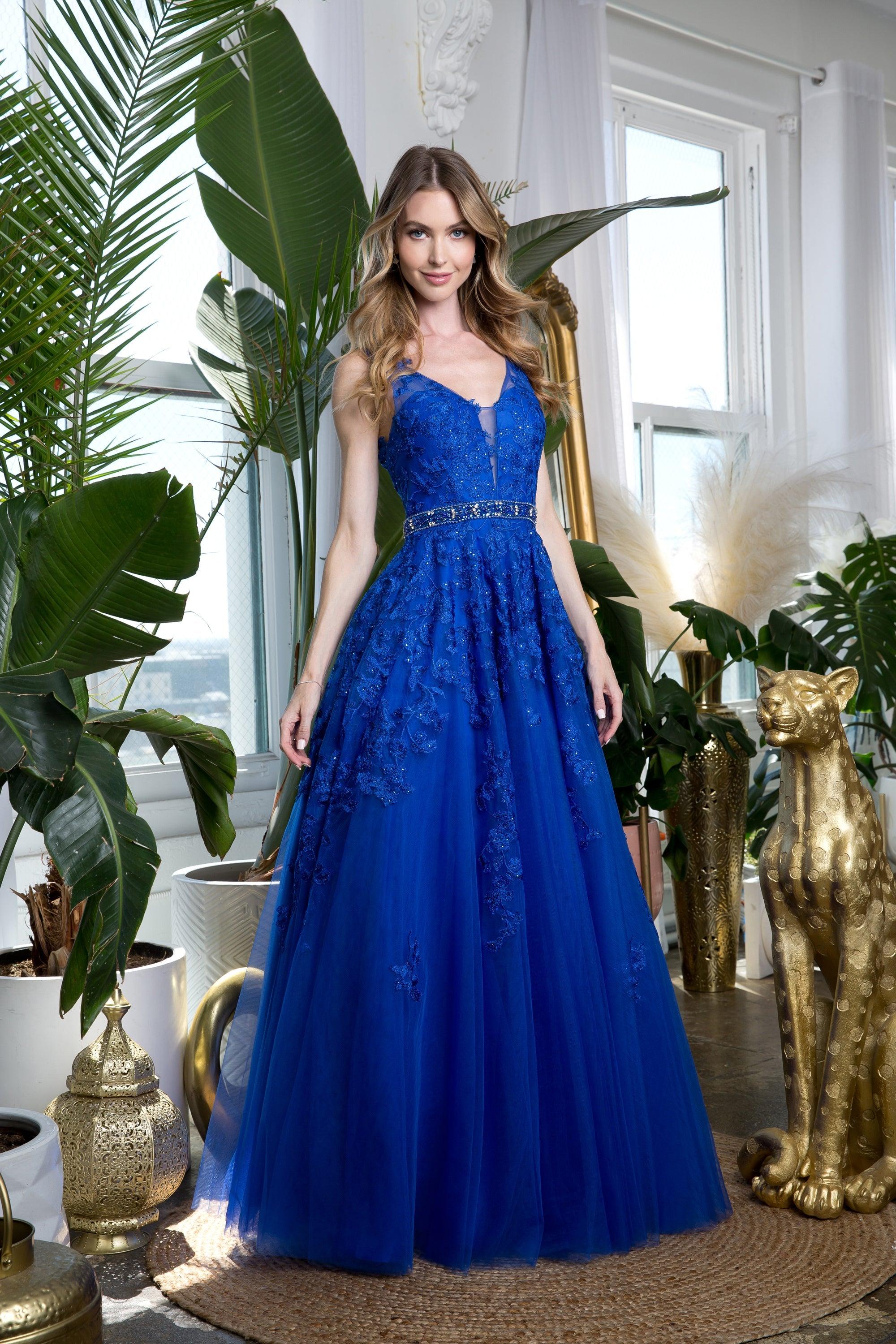 Long Formal Sleeveless Prom Ball Gown Sale