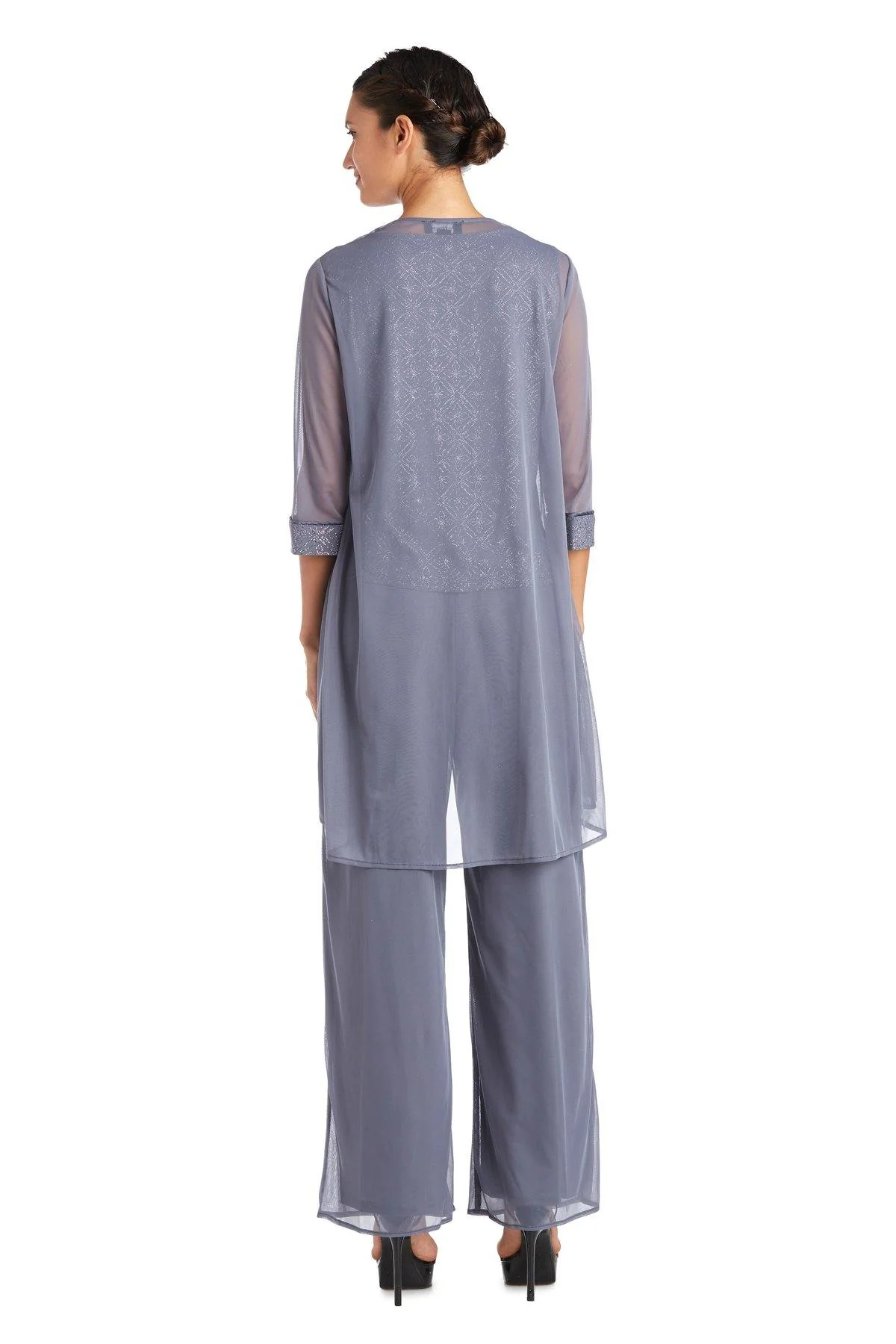 R&M Richards 5005 Charcoal Mother Of The Bride Pansuit