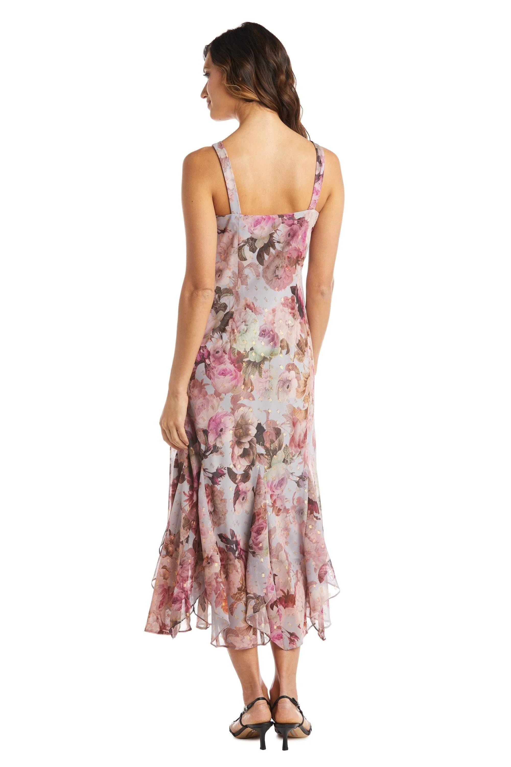 R&M Richards 7925 Long Floral Chiffon Dress Sale