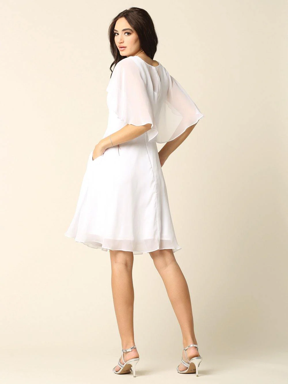 Bridesmaids Short Cocktail Chiffon Dress