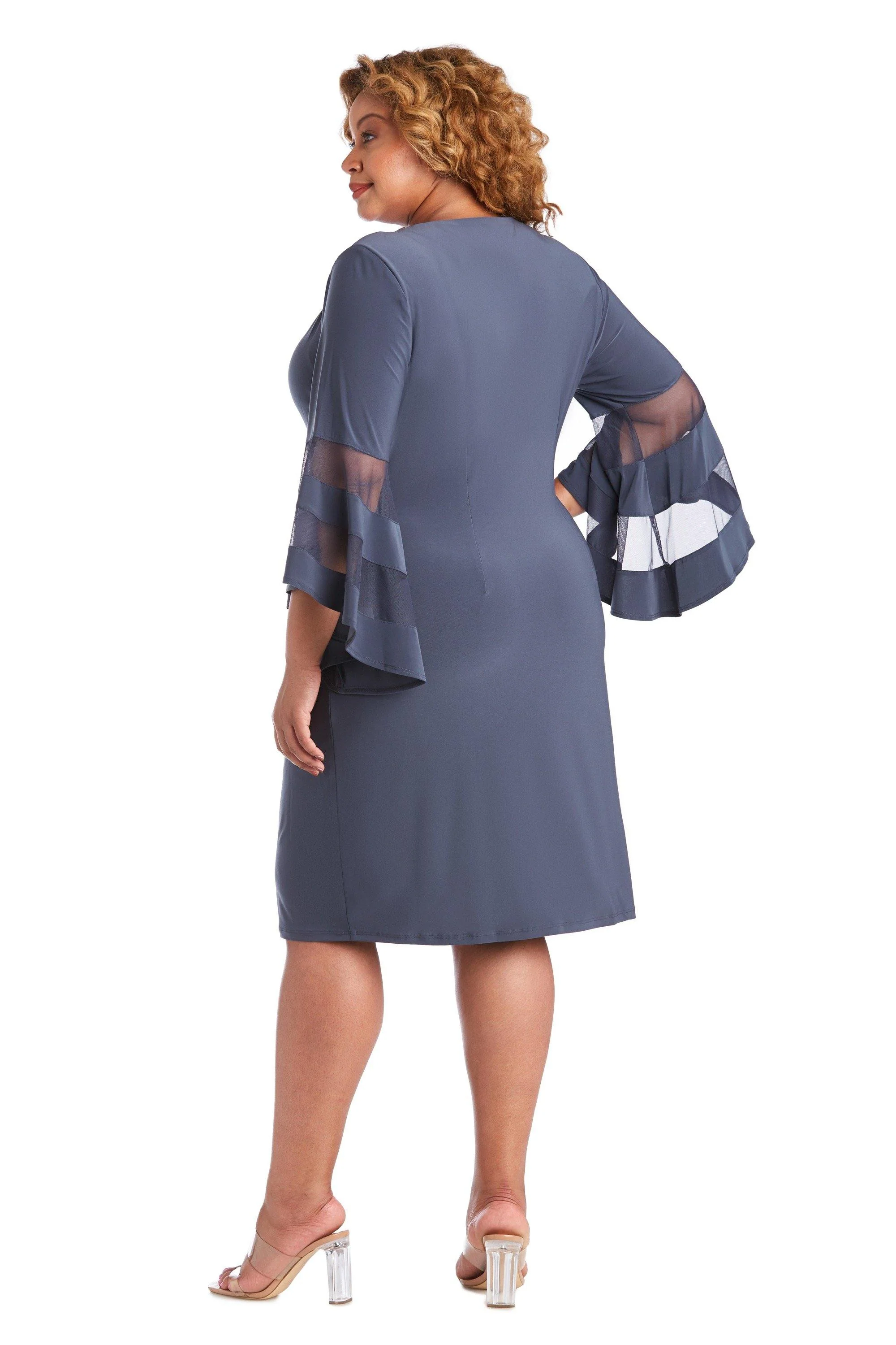 R&M Richards 3561W Short Mother Of The Bride Dress