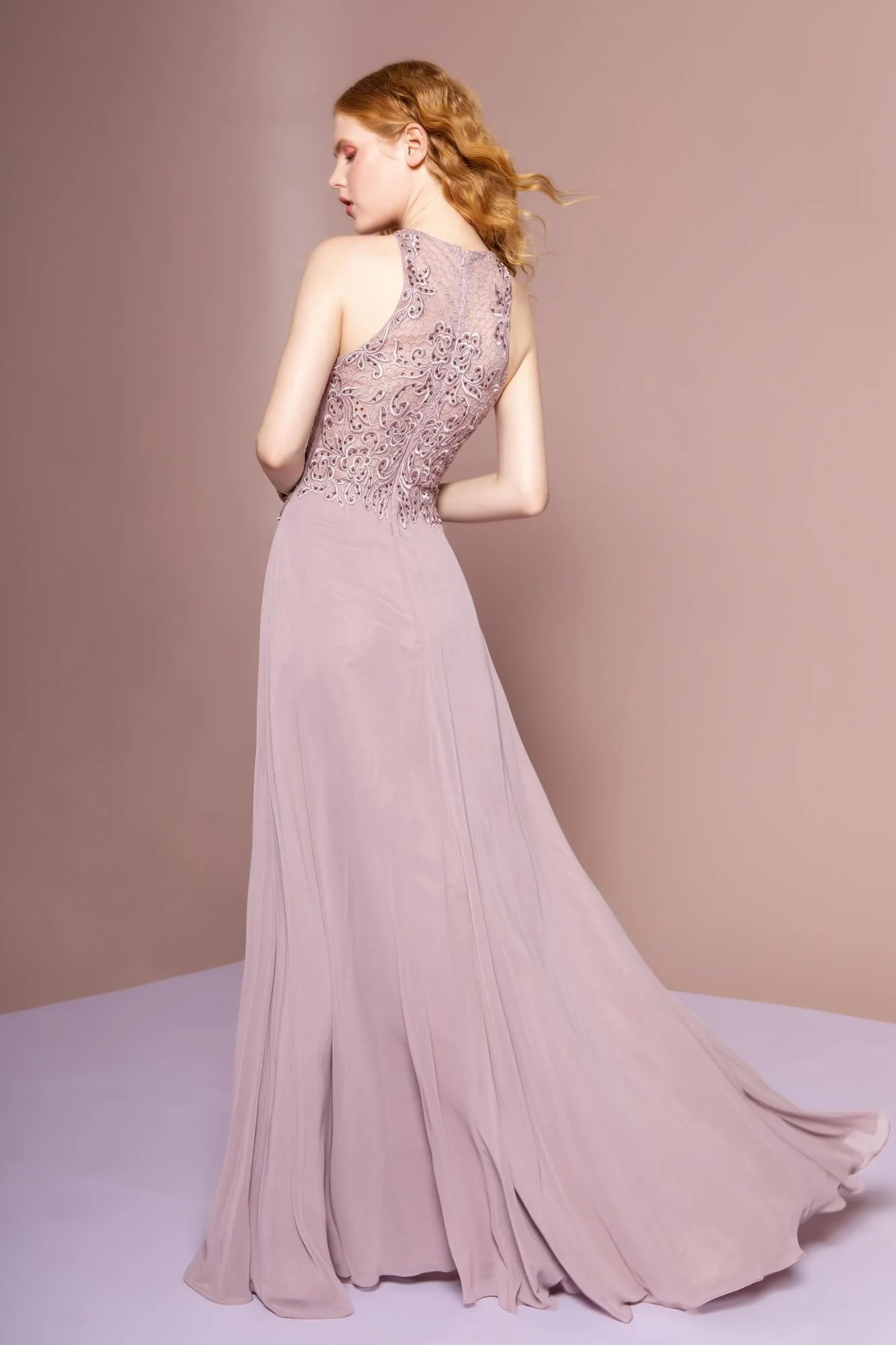 Sleeveless Long Prom Gown Formal Dress