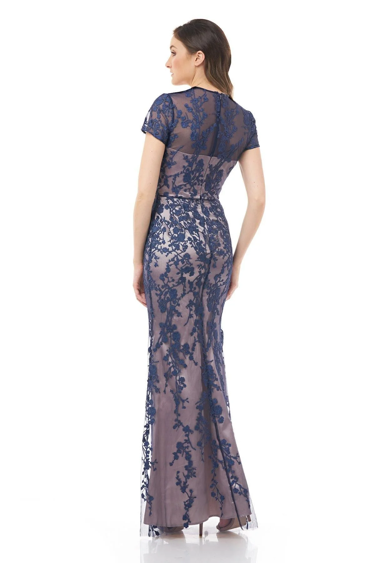 JS Collections Long Formal Short Sleeve Dress Sale 866938