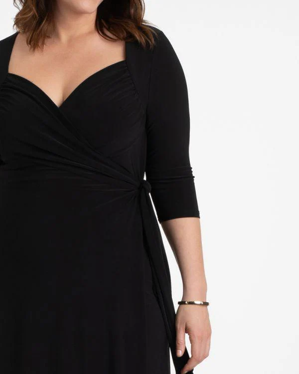Kiyonna Short Formal Wrap Dress