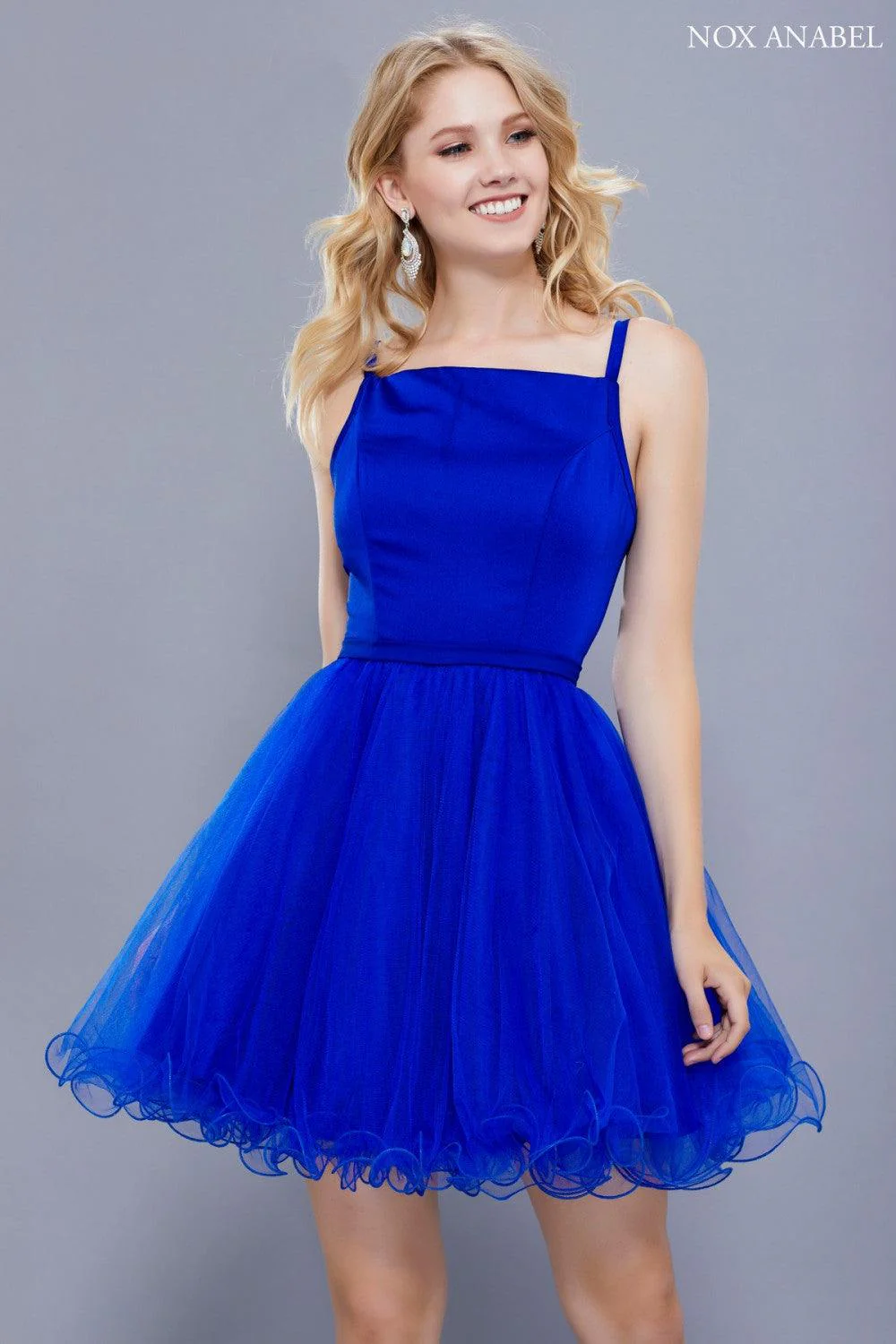 Short Sleeveless Tulle Formal Homecoming Prom Dress