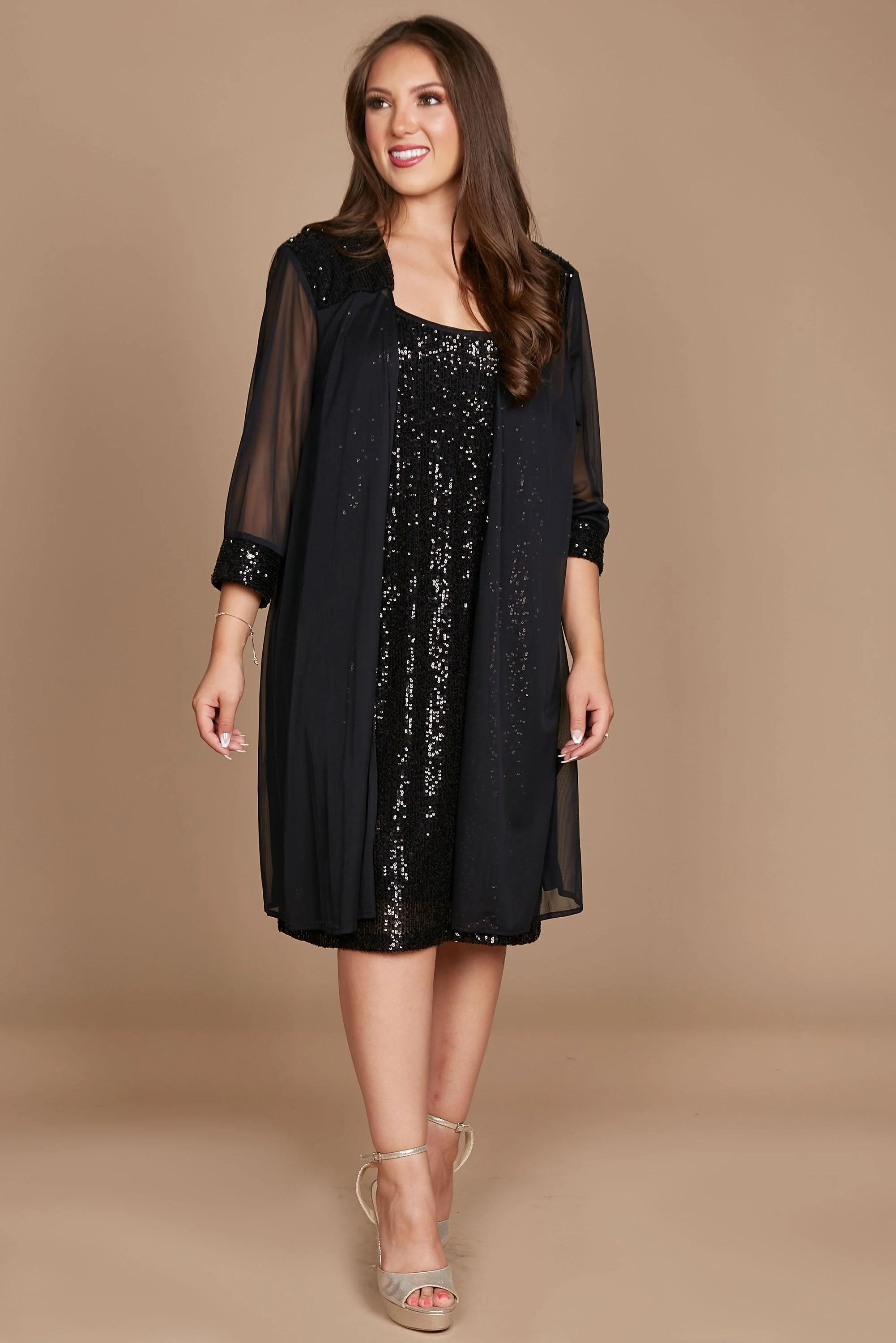 R&M Richards 2762W Short Black Formal Dress Sale