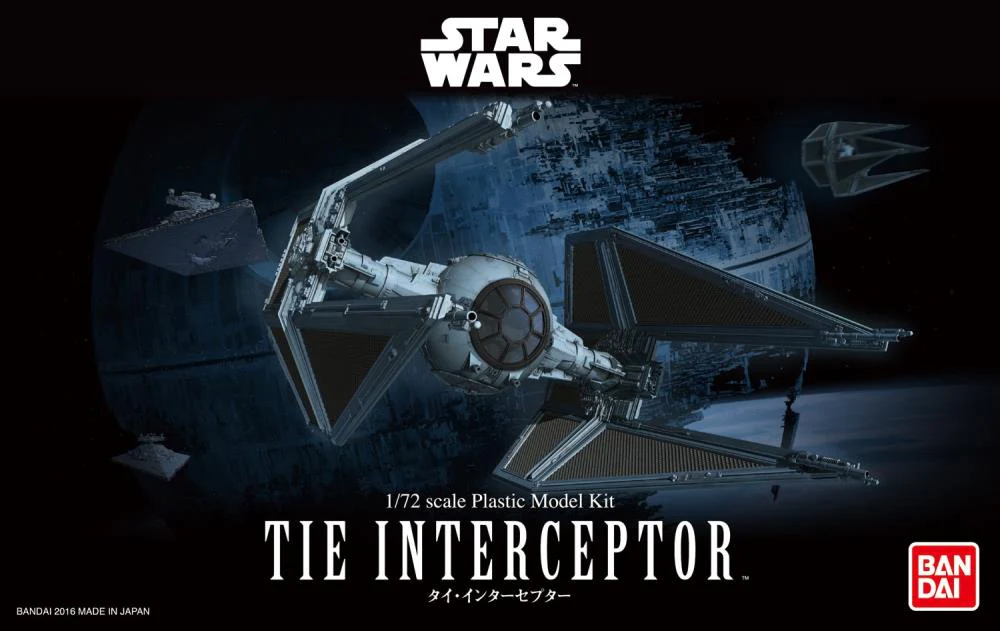 Star Wars Tie Interceptor (Return of the Jedi) 1/72 Plastic Model Kit