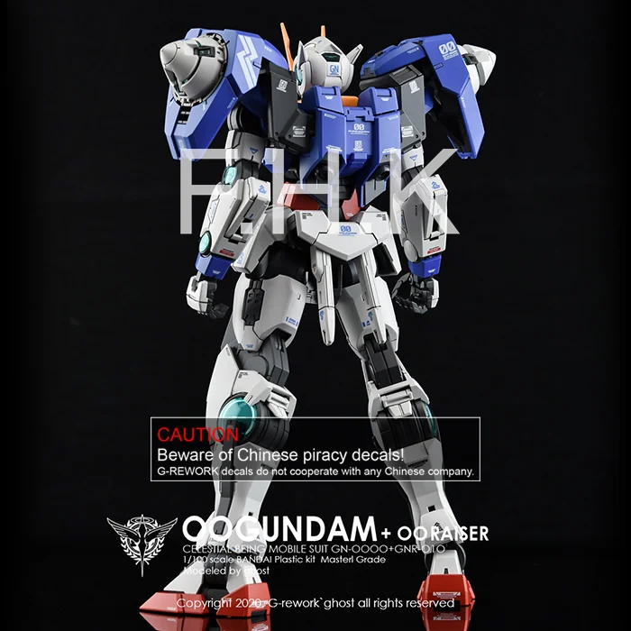 G-REWORK - [MG] 00 Gundam [OO Raiser] (Water Decal)