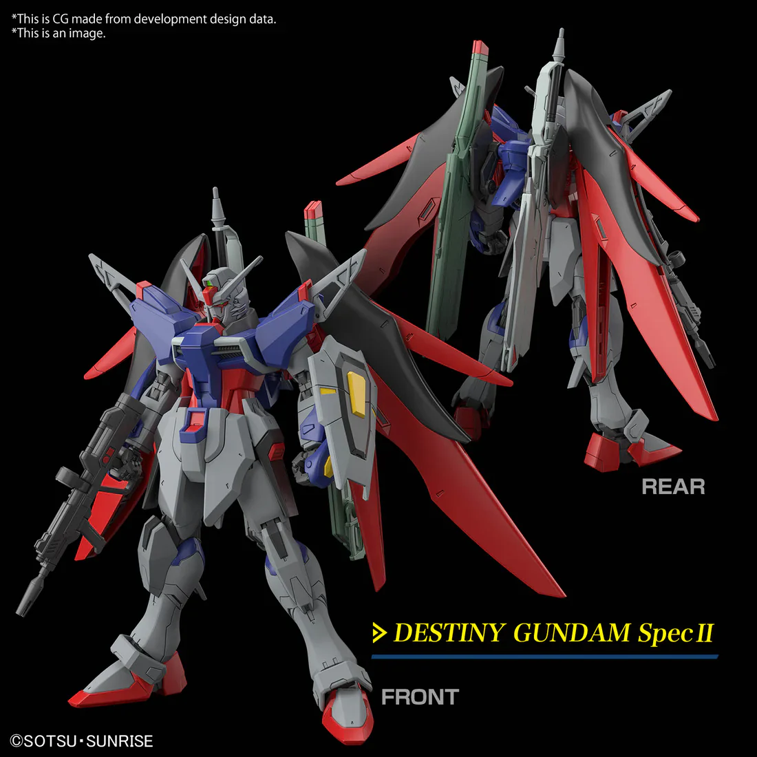 HGCE #258 ZGMF/A-42S2 Destiny Gundam Spec II (& Zeus Silhouette)