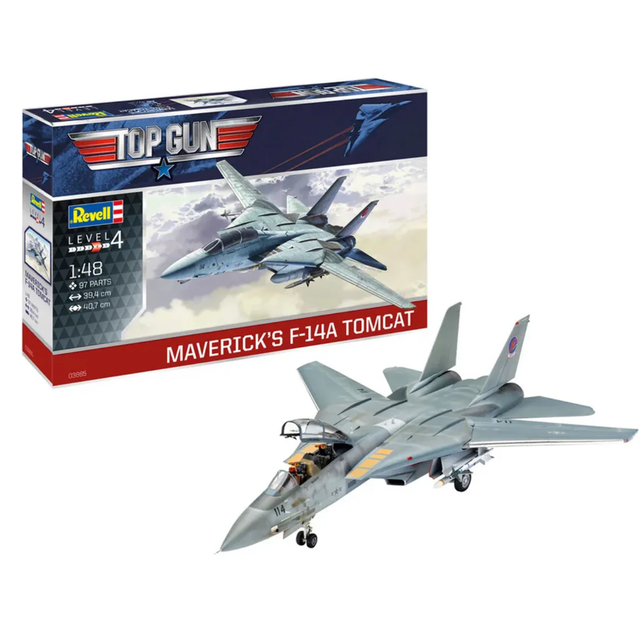 REVELL Maverick's F-14A Tomcat Jet Top Gun Model Kit Scale 1:48