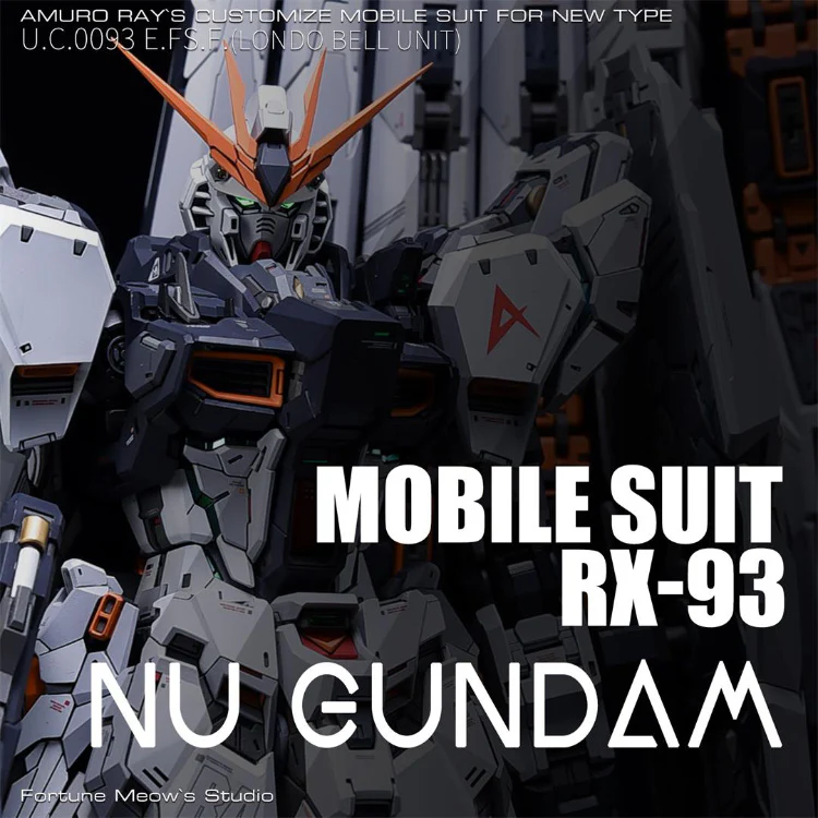 Fortune Meow’s 1/100 RX93 Nu Gundam ver.KA Resin Conversion Kit (Includes Pre-Cut Masking Tape)