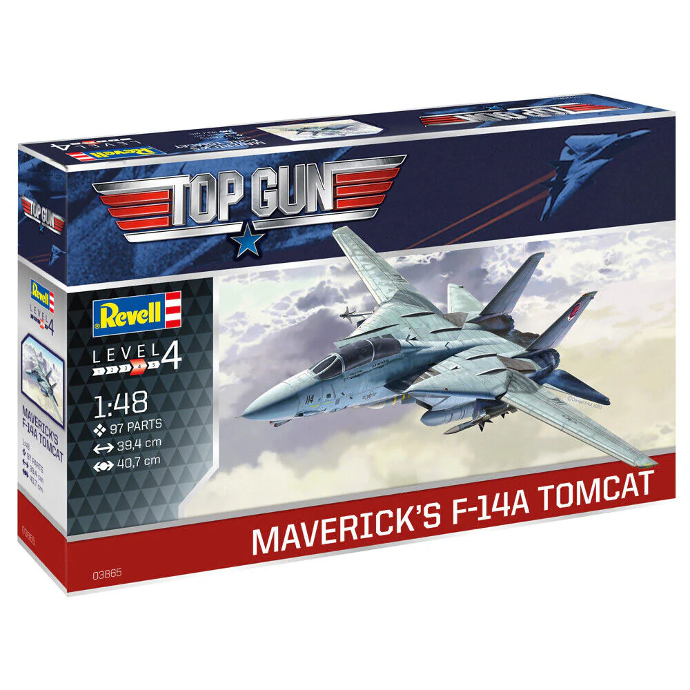 REVELL Maverick's F-14A Tomcat Jet Top Gun Model Kit Scale 1:48