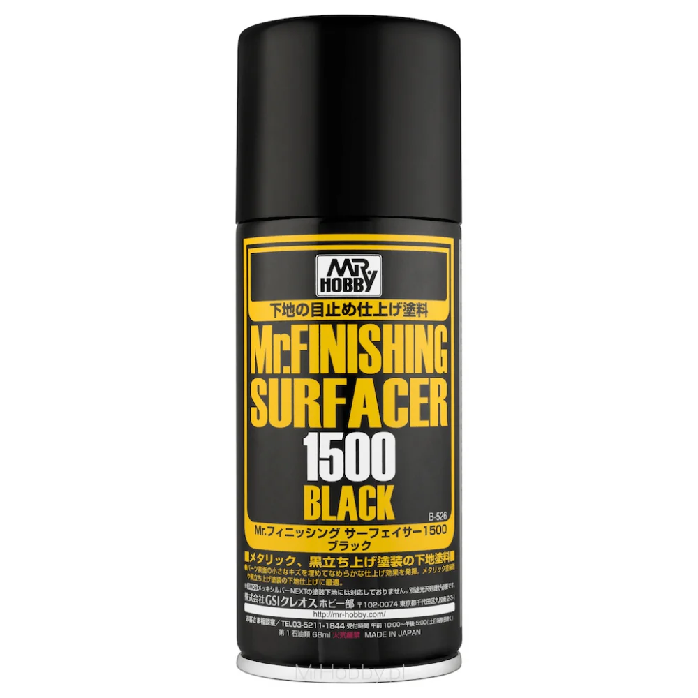 Mr. Finishing Surfacer 1500 Black Spray (170ml)