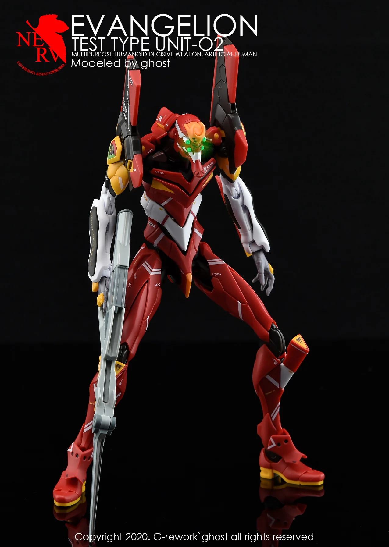 G-REWORK - [RG] Evangelion Unit-02 (Water Decal)