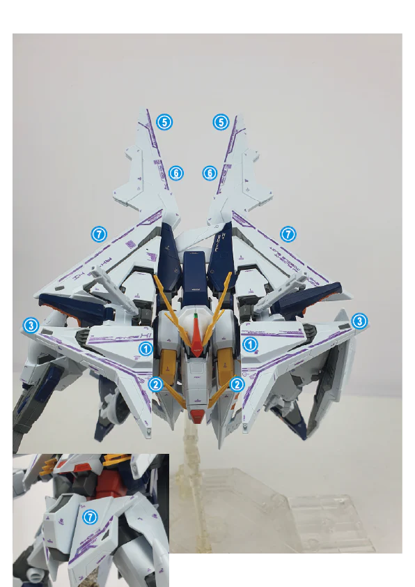 HG RX-105 XI Gundam (Water Decal)