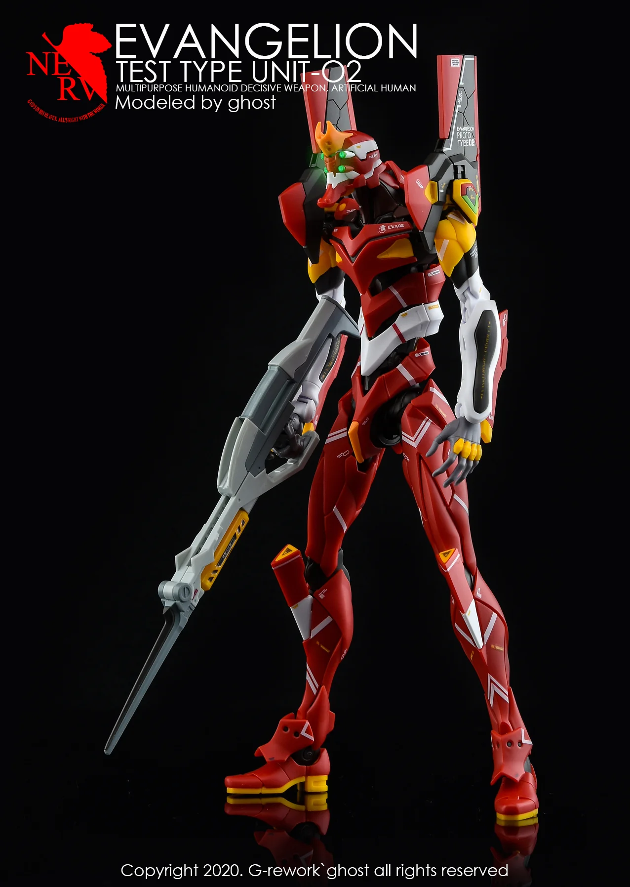 G-REWORK - [RG] Evangelion Unit-02 (Water Decal)