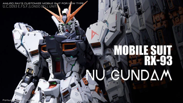 Fortune Meow’s 1/100 RX93 Nu Gundam ver.KA Resin Conversion Kit (Includes Pre-Cut Masking Tape)