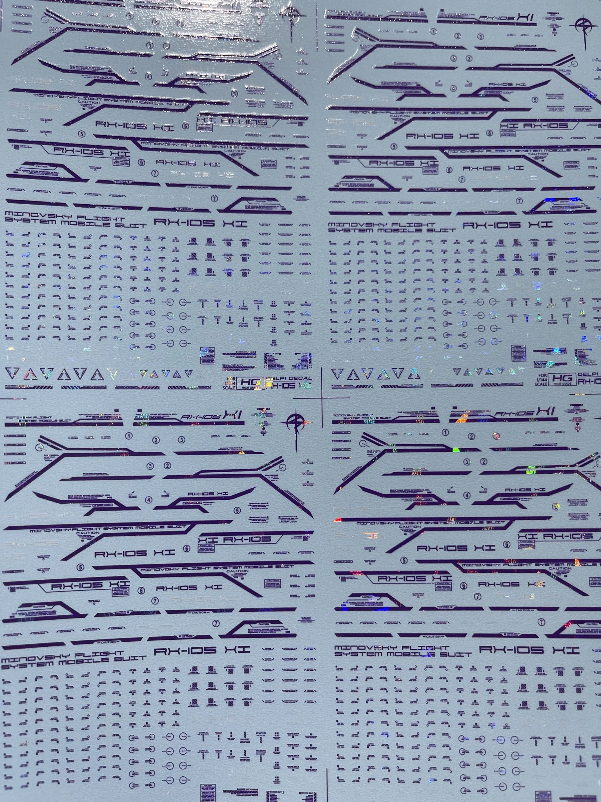 HG RX-105 XI Gundam (Water Decal)