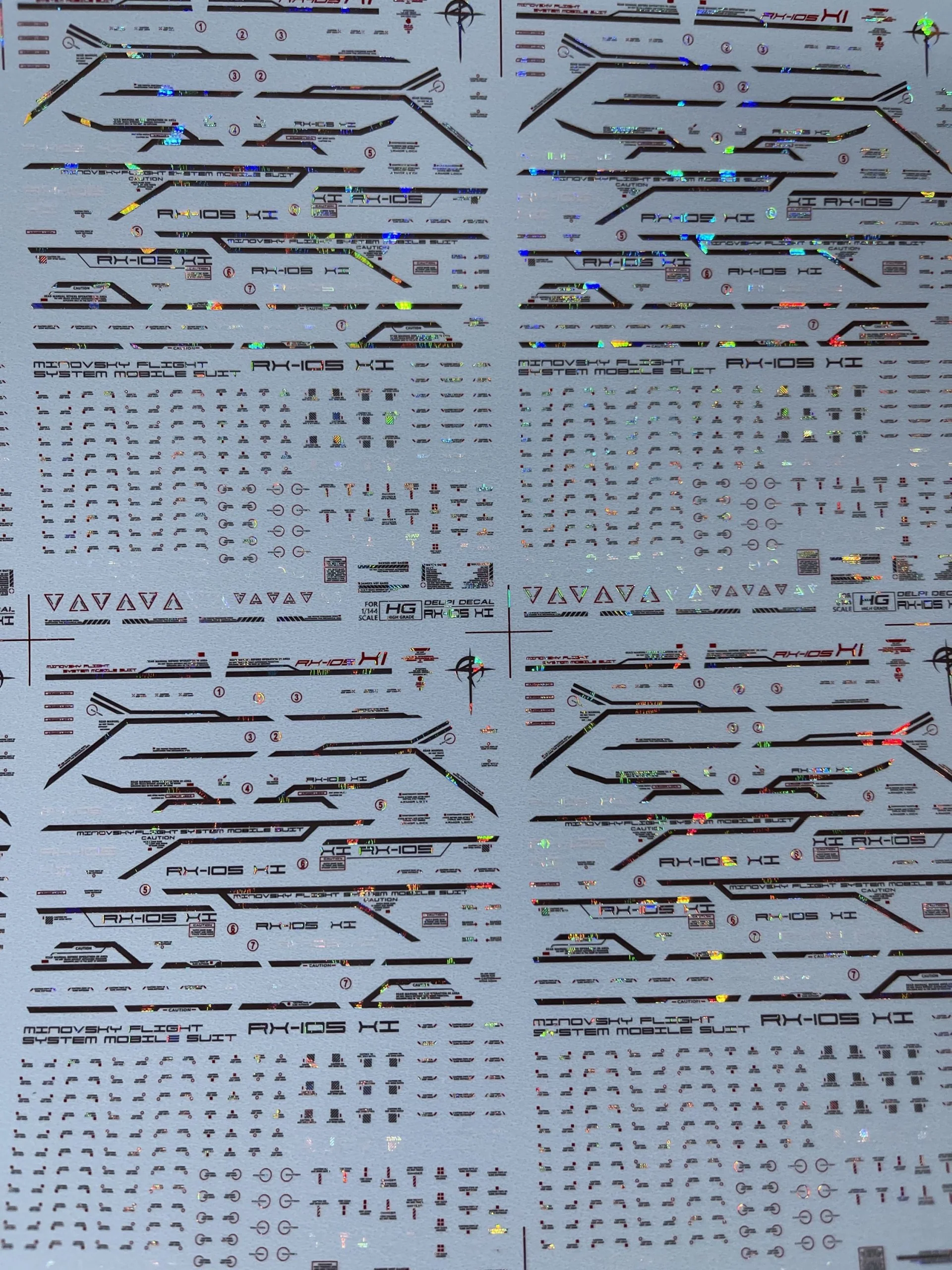 HG RX-105 XI Gundam (Water Decal)