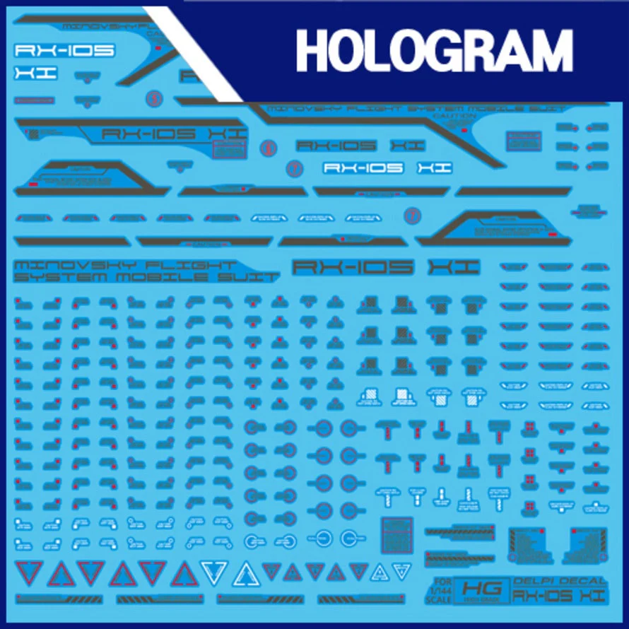 HG RX-105 XI Gundam (Water Decal)