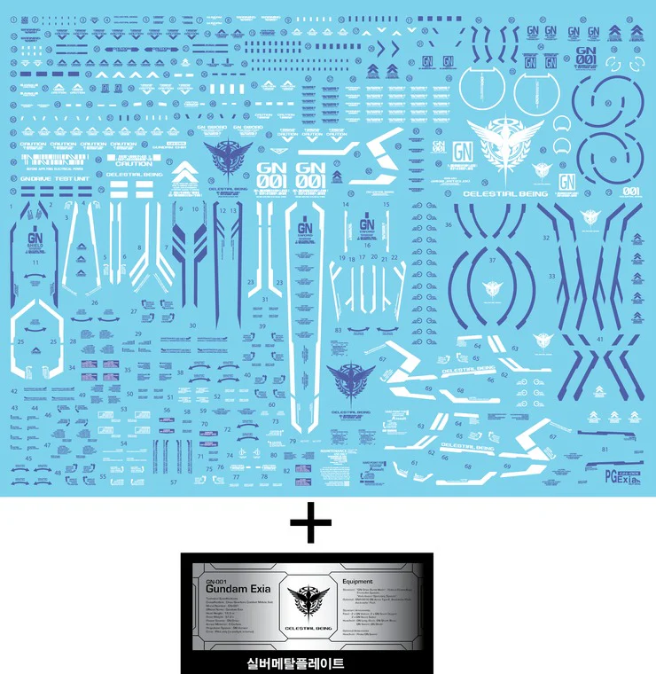 PG Exia (Holo) (Poligonal) (Water Decal)