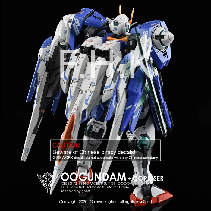 G-REWORK - [MG] 00 Gundam [OO Raiser] (Water Decal)