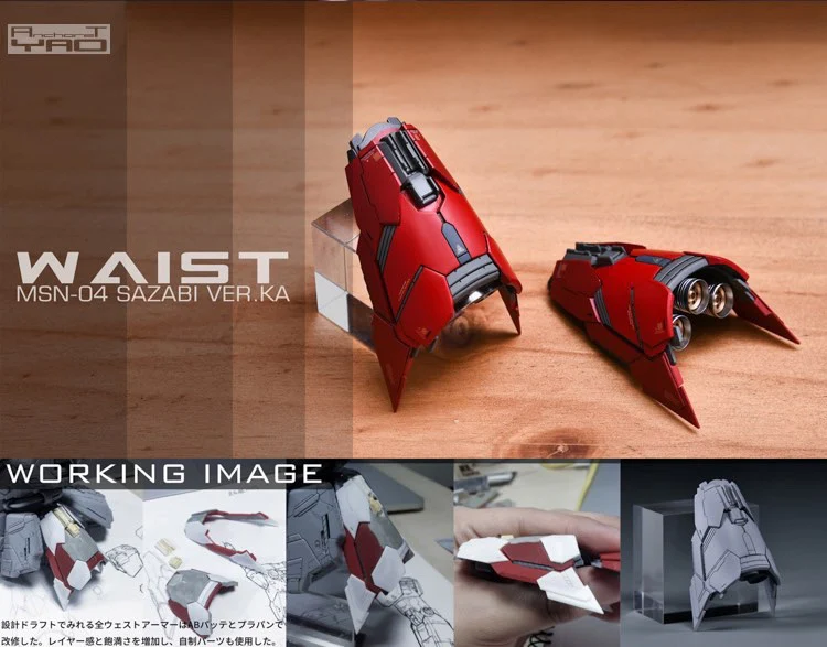 YJL MSN-04 Sazabi ver.Ka 2.0 Conversion Kit