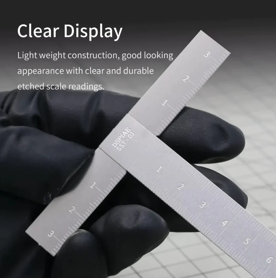 DSPIAE SST-01 Stainless Steel T Ruler