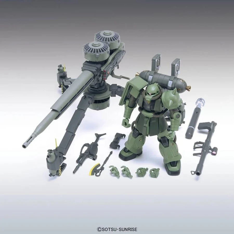 Hg Ms-06 Zaku Ii + Big Gun Set (Gundam Thunderbolt Anime Ver.)