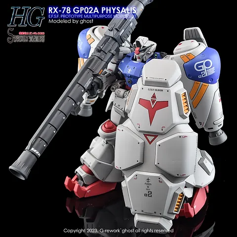 G-REWORK - [HG] RX-78 GP02A Physalis (Water Decal)