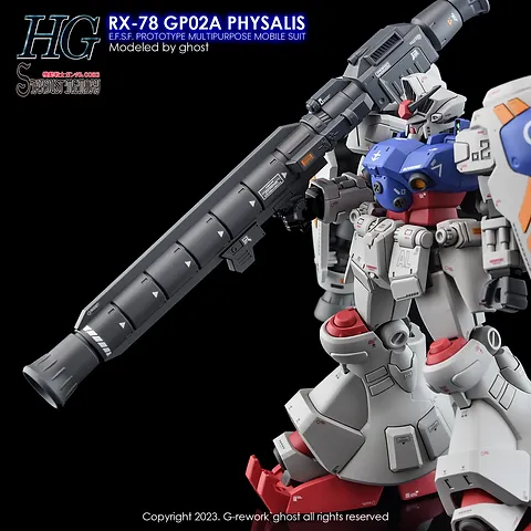 G-REWORK - [HG] RX-78 GP02A Physalis (Water Decal)