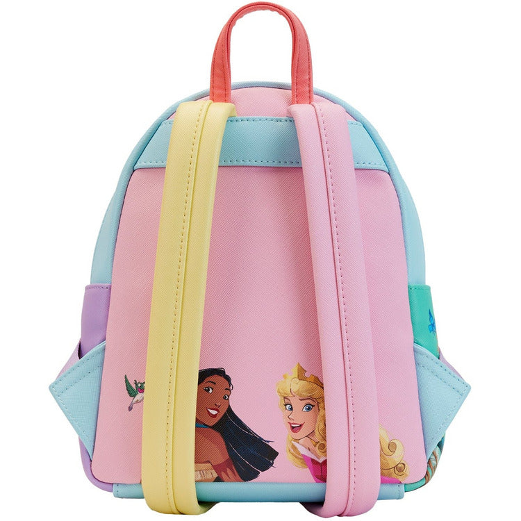 Disney Princess Collage Triple Pocket Mini Backpack