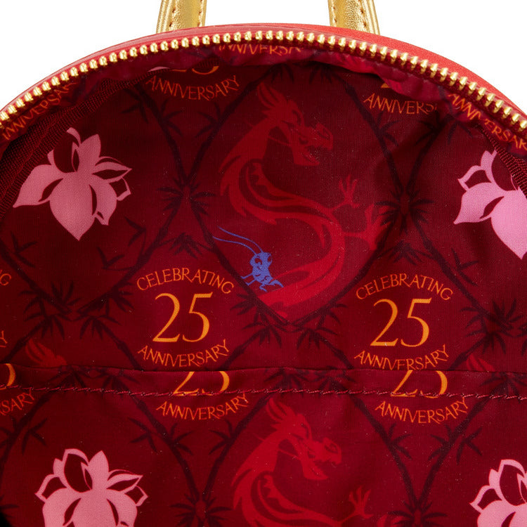 Mulan 25th Anniversary Mushu Glitter Cosplay Mini Backpack