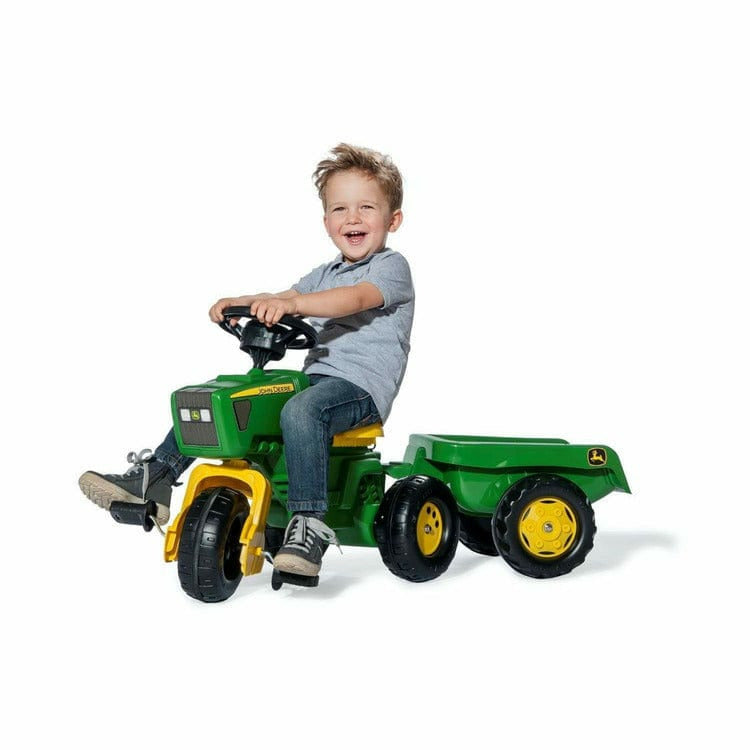 John Deere 3 Wheel Trac w/Trailer