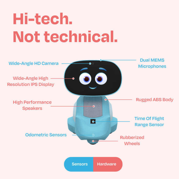 Miko 3: AI-Powered Smart Robot for Kids Blue