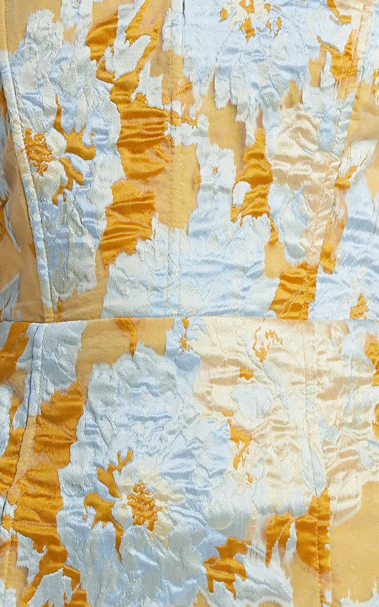 Strapless Dress in Blue Jacquard Brailey Mini Dress