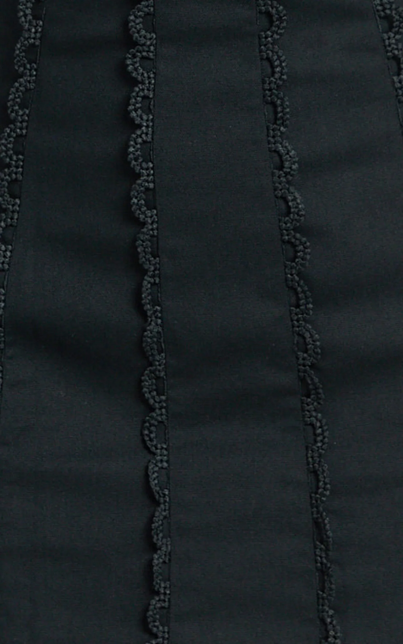 Laila Mini Linen Blend Dress High Neck Side Cut Out Puff Sleeve Straight Dress in Off White