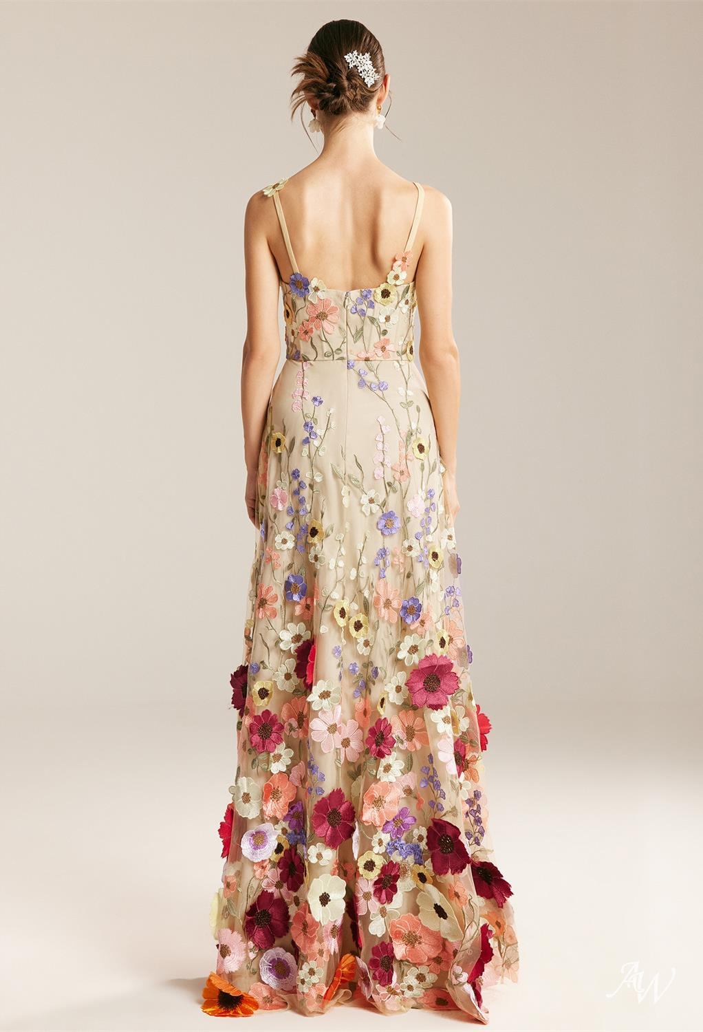 Alison A-line Tulle V-Neck Dresses