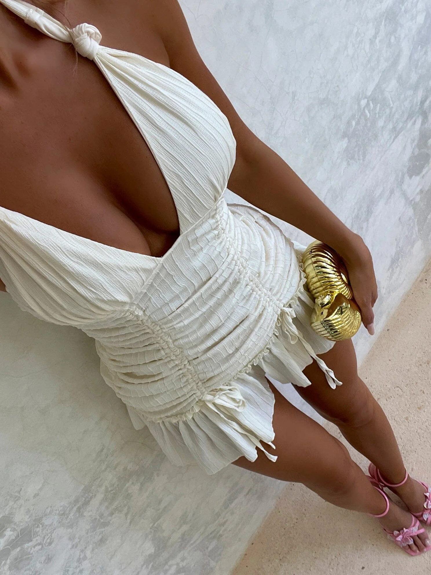 RIALO MINI DRESS IVORY