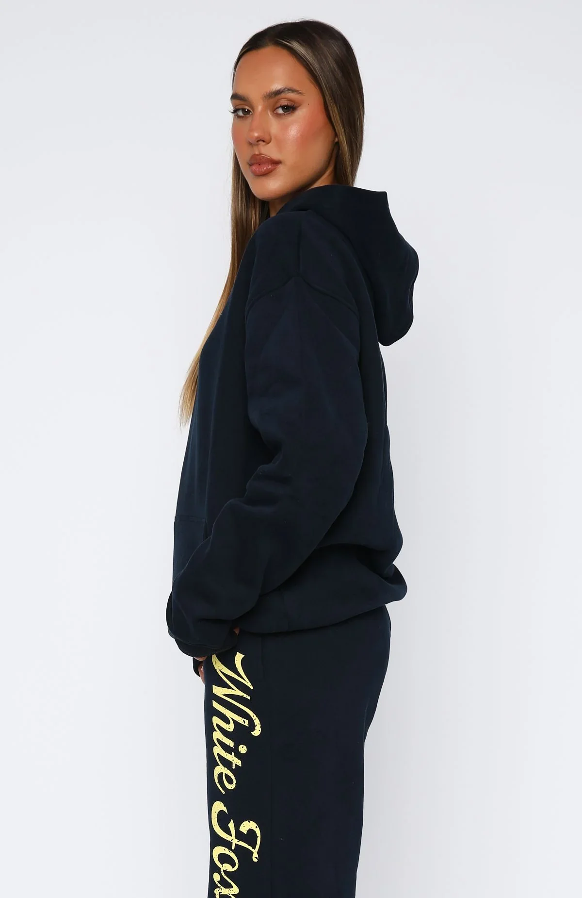 The Good Life Back Graphic Oversized Hoodie Navy