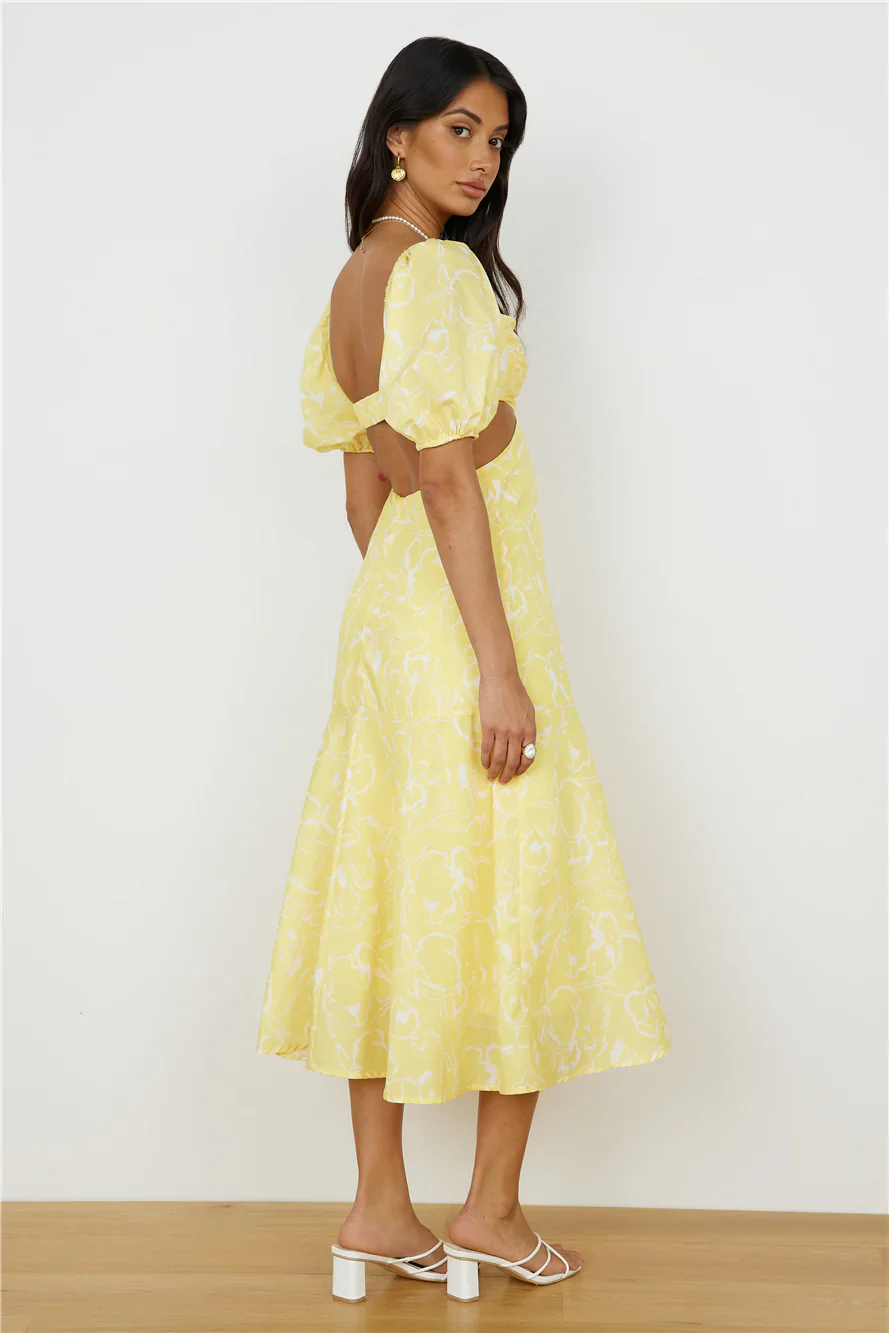 Back From Florence Maxi Dress Yellow