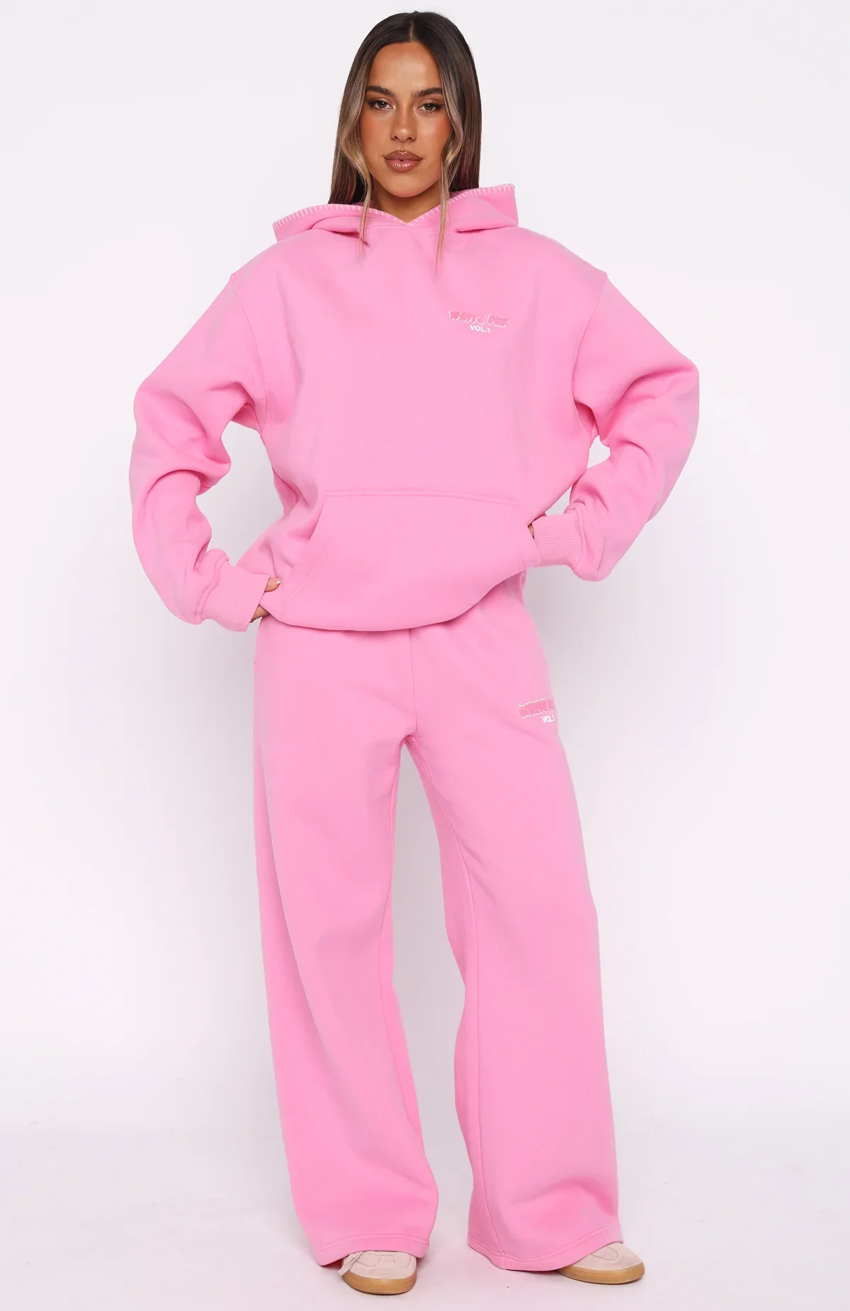 Vol. 1 Oversized Hoodie Bubblegum