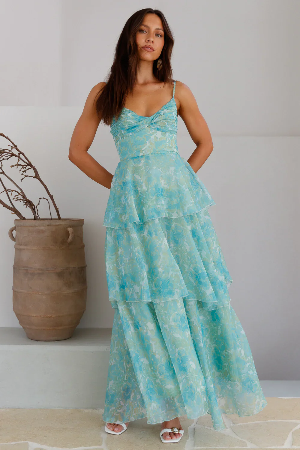 Cascata Maxi Dress Mint