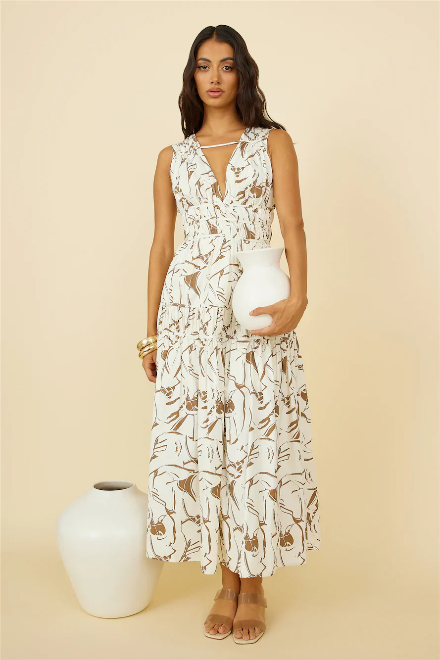 Through the Trees Maxi Dress White