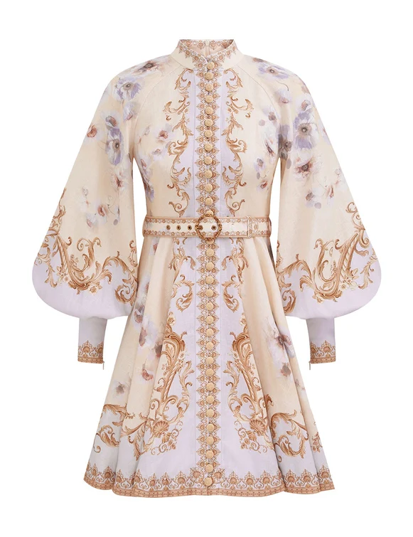 Hypnotic Buttoned Mini Dress